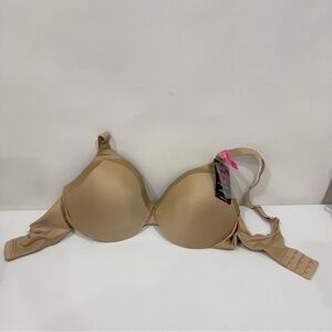 Maidenform Size 38C Everyday Extra Coverage Cushioned Underwire T-Shirt Bra Tan
